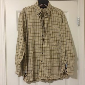 Size Large Beige Tommy Hilfiger Button Down Shirt